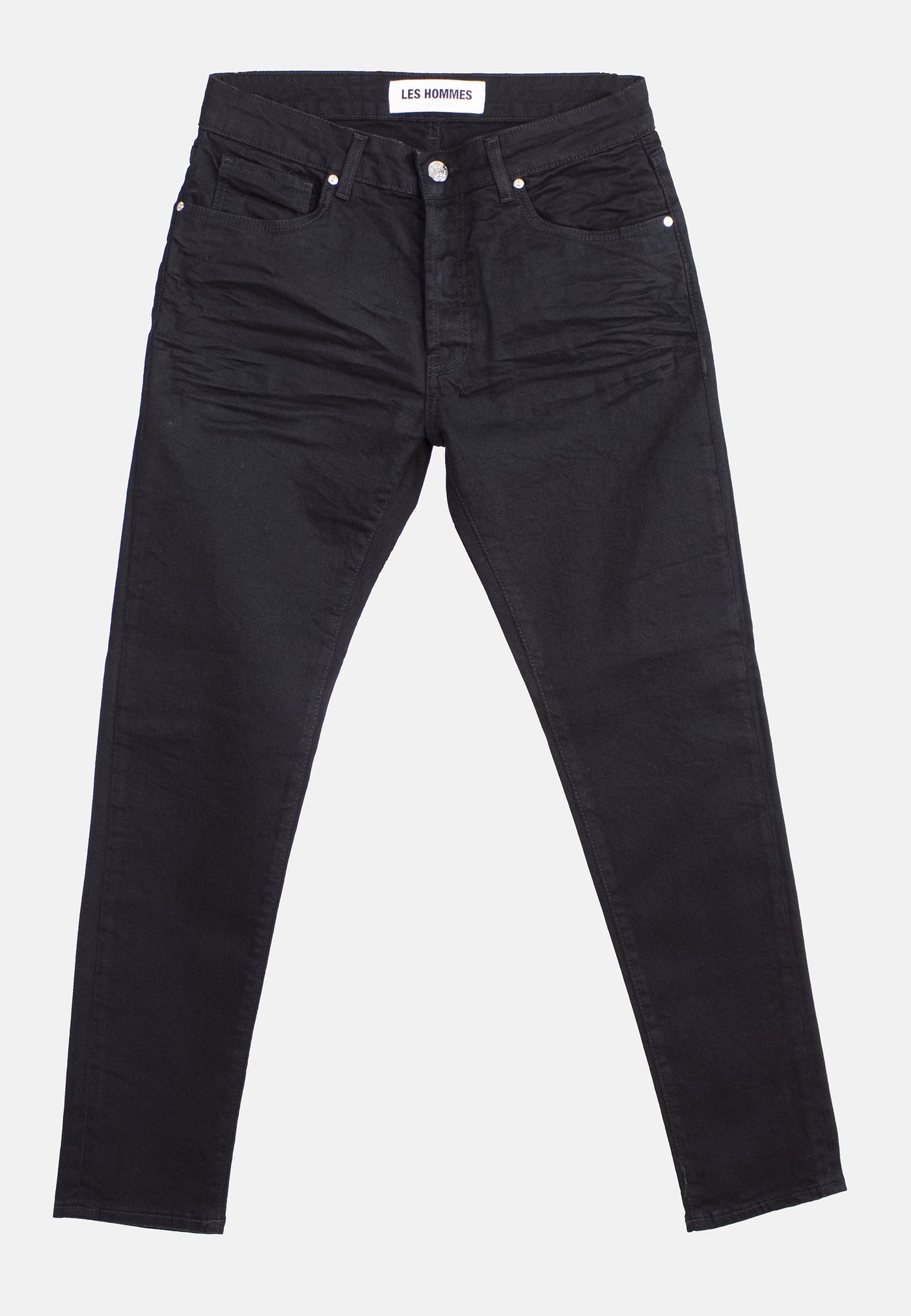 242L01055    BLACK DENIM STREATCH JEANS WASH 2