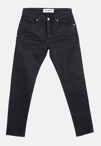 242L01055    BLACK DENIM STREATCH JEANS WASH 2