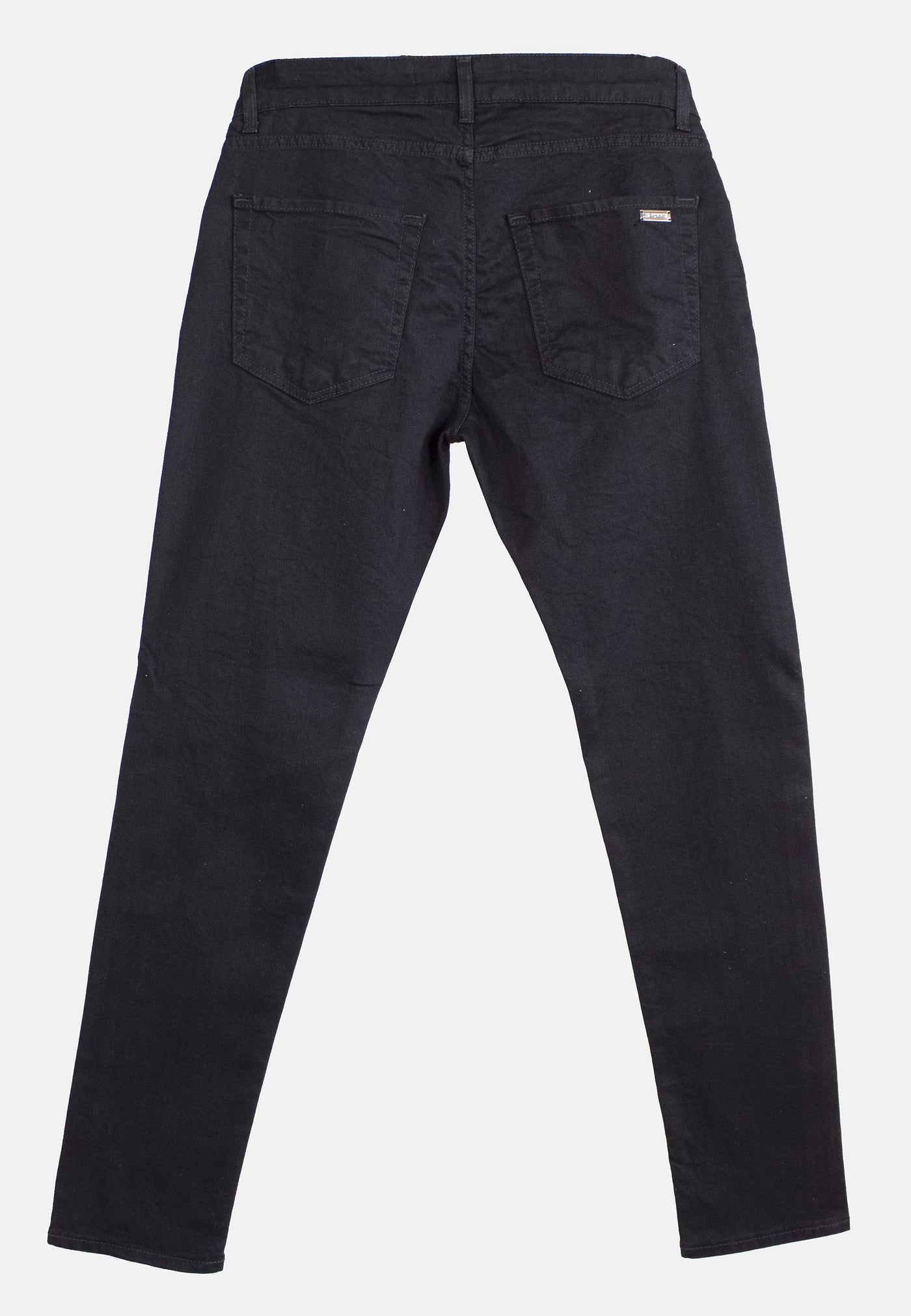 242L01055    BLACK DENIM STREATCH JEANS WASH 2