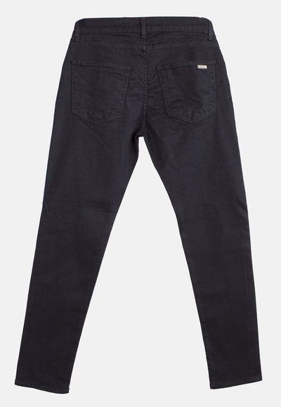 242L01055    BLACK DENIM STREATCH JEANS WASH 2