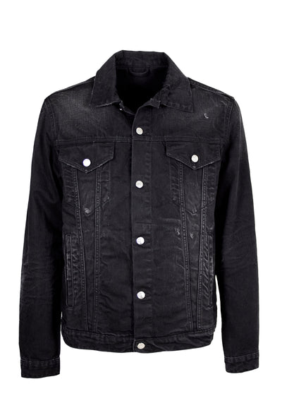 242L02051    BLACK DENIM JACKET WASH 1