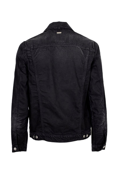 242L02051    BLACK DENIM JACKET WASH 1