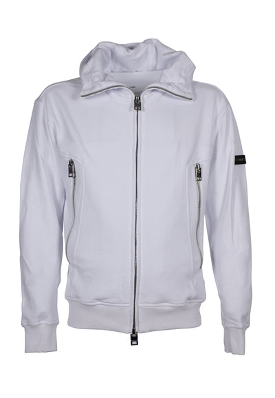 242L04021    HEAVY COTTON JACKET ZIPS AND HOODIE