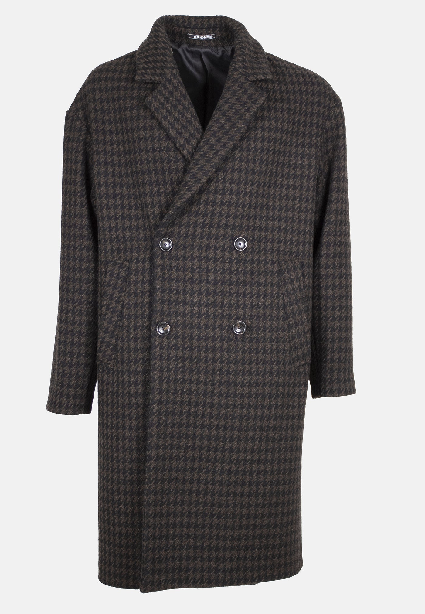 242L06015    PIED-DE-POULE OVERCOAT