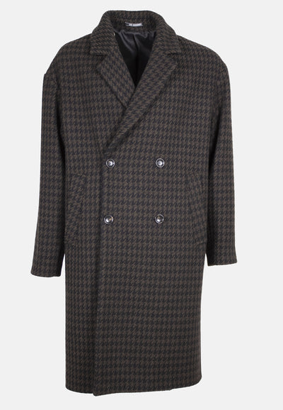 242L06015    PIED-DE-POULE OVERCOAT