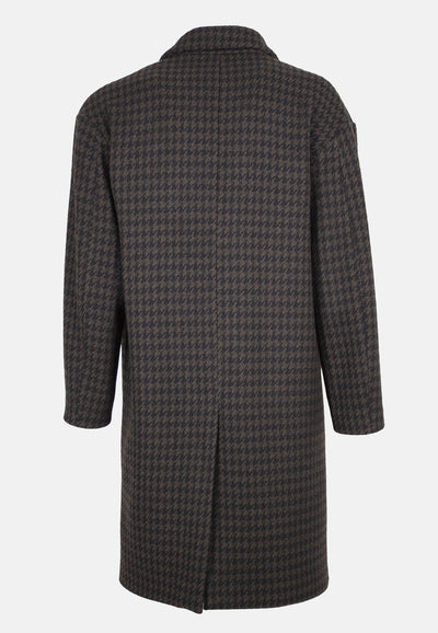 242L06015    PIED-DE-POULE OVERCOAT