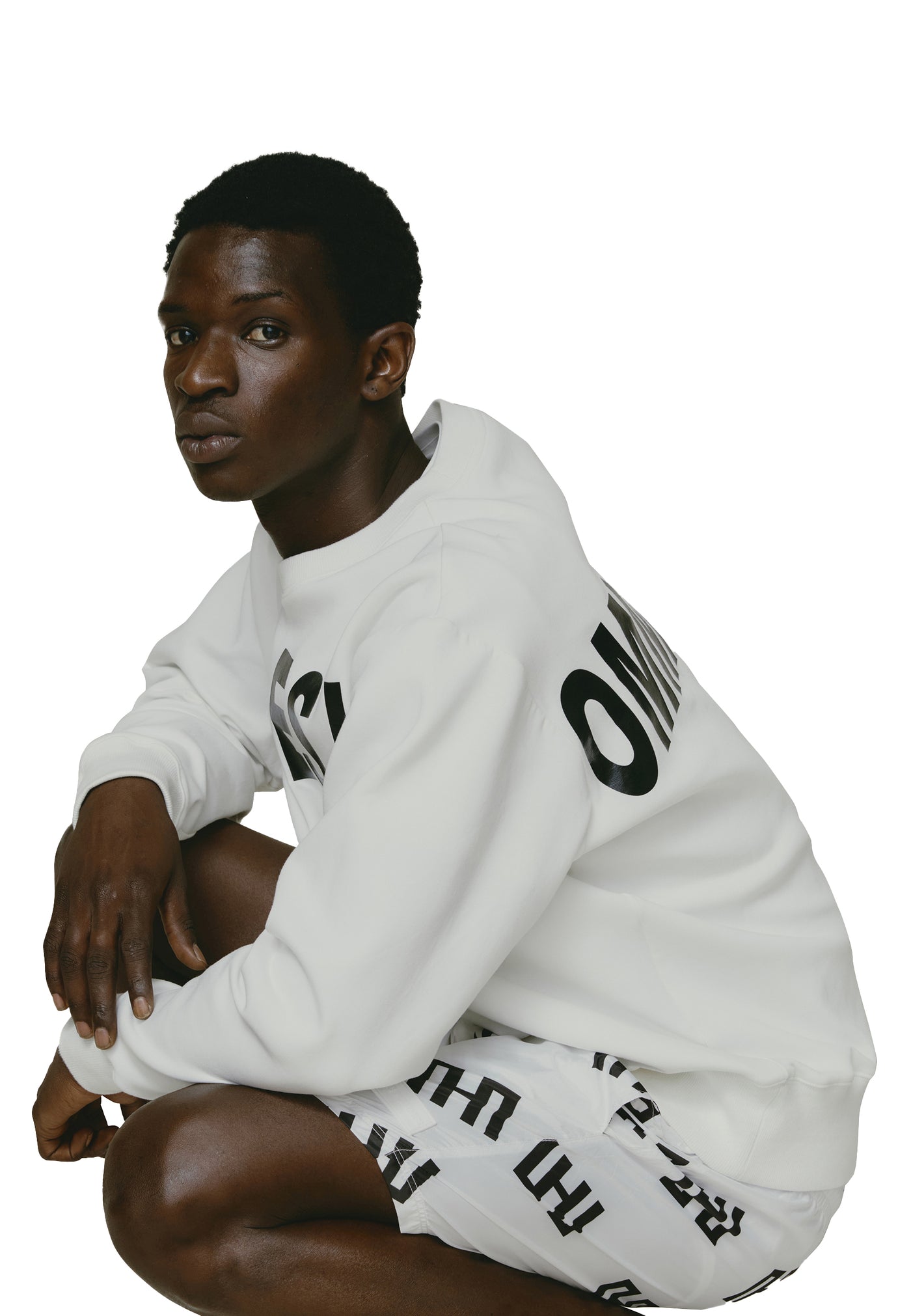 STRETCH-ROUND NECK-SWEATSHIRT