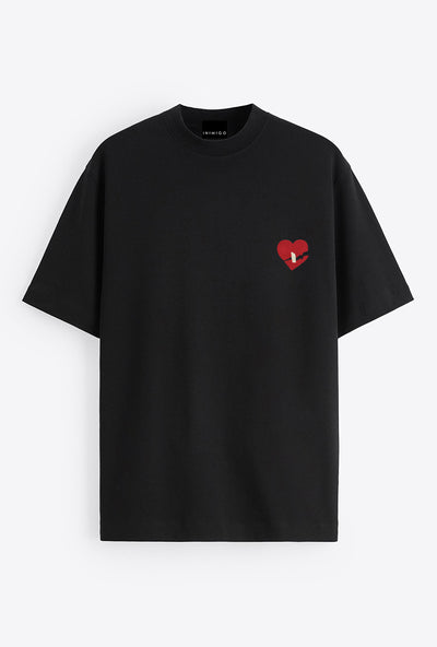 INIMIGO x Les Hommes Heart Tape Oversized T-shirt