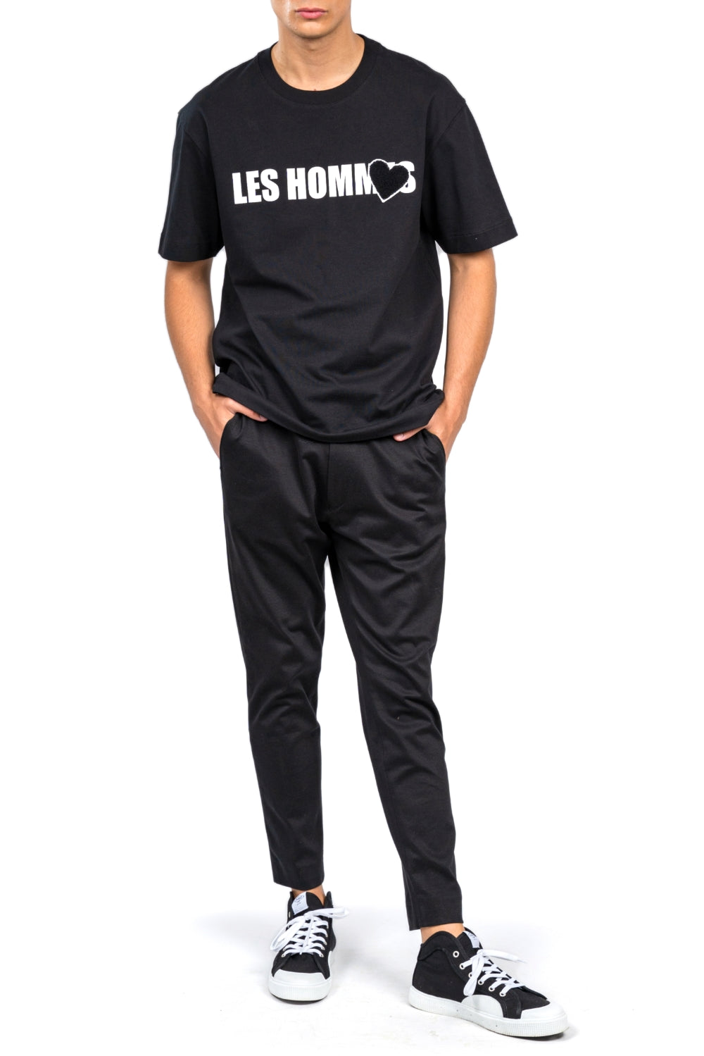INIMIGO x Les Hommes Heart Logo Patch Comfort T-shirt