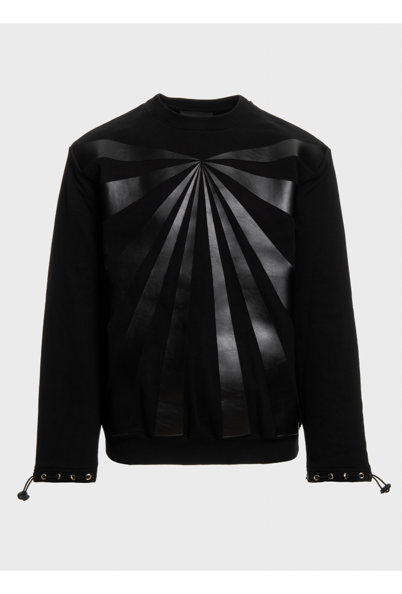 Round neck black sun-ray
