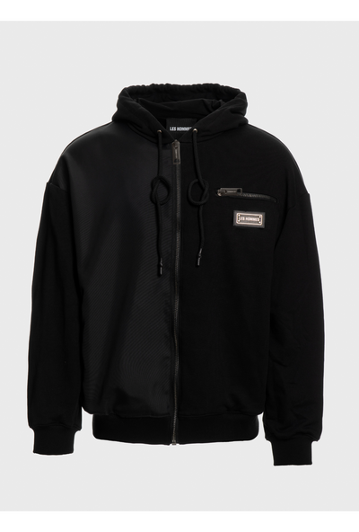 Full zip hoodies nylon + front pocket