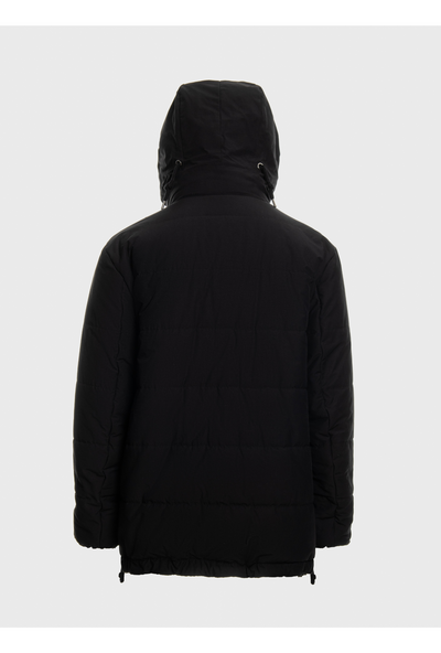 Puffy jacket balaclva hoody