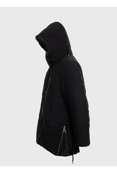 Puffy jacket balaclva hoody