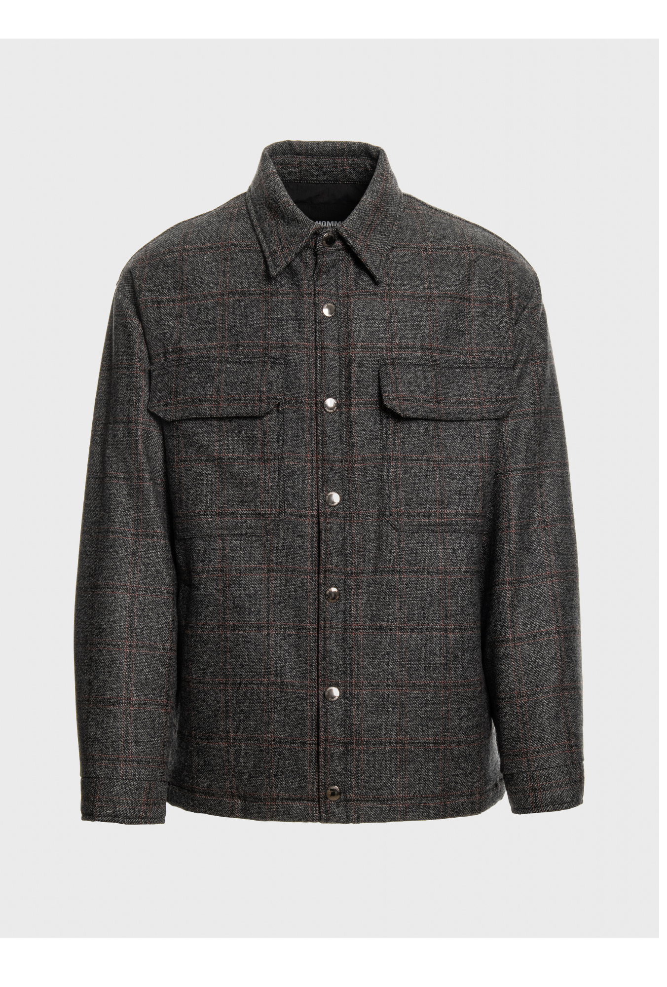 Padded shirtwool coat check