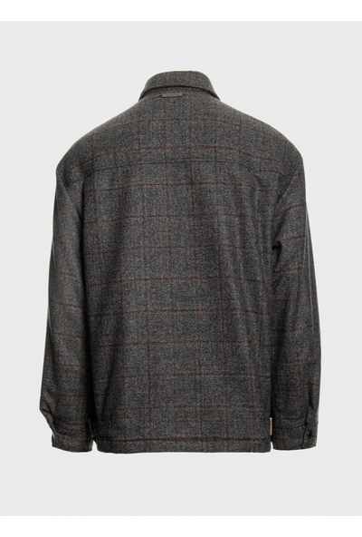 Padded shirtwool coat check