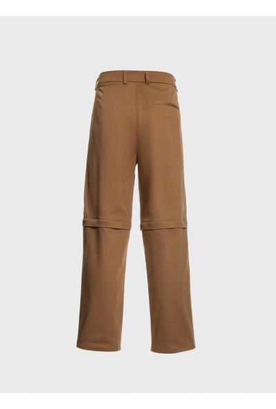 Combo pants/shorts with hidden zips