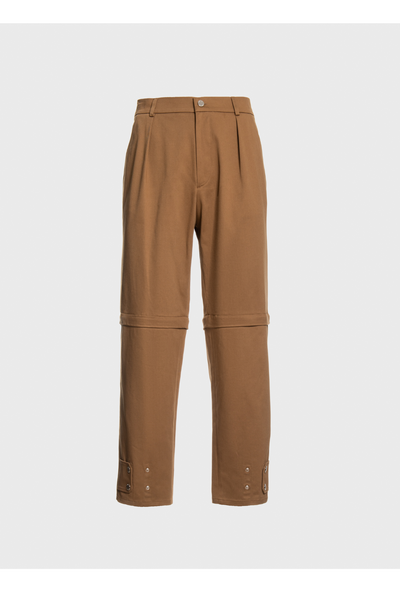 Combo pants/shorts with hidden zips