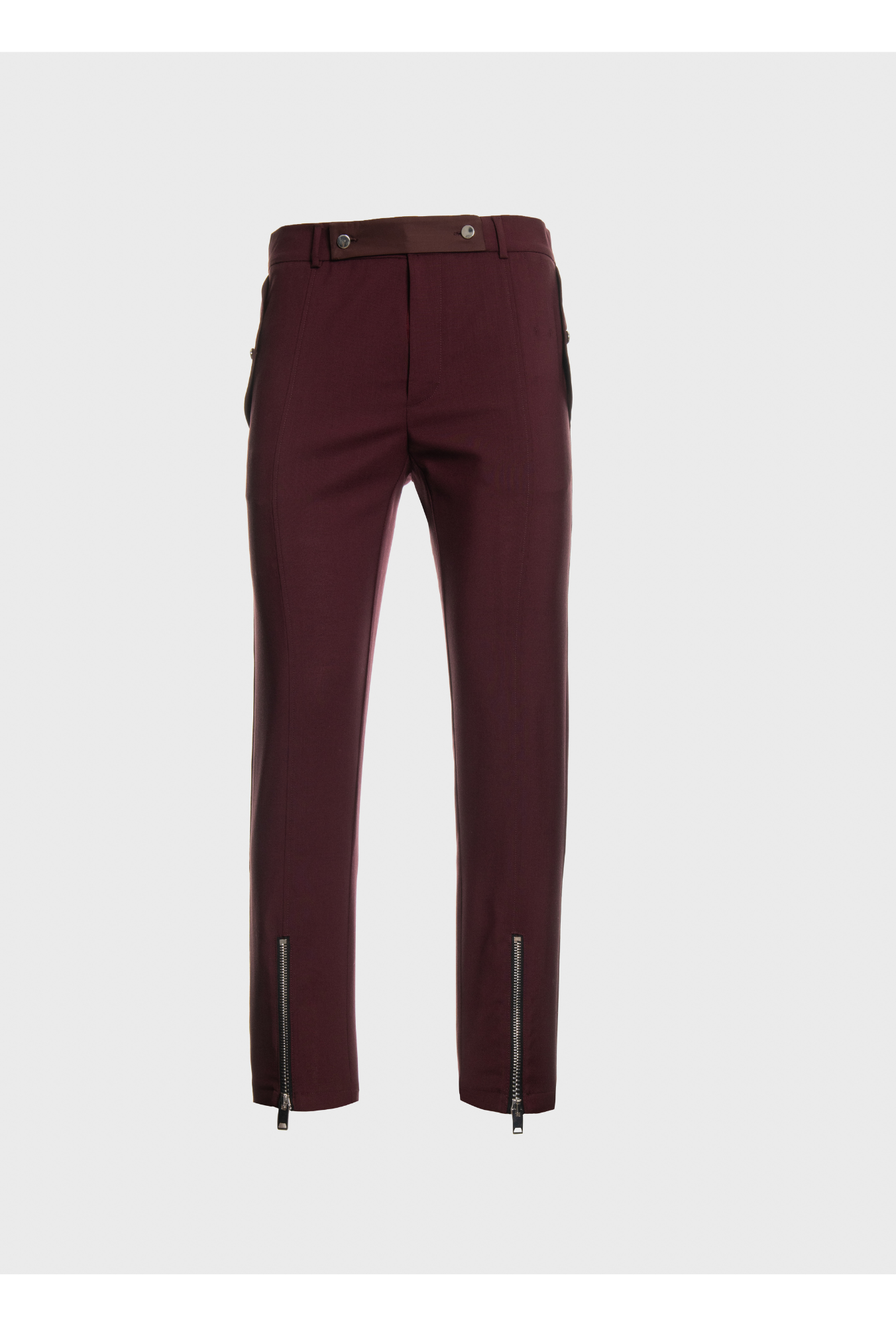 Classic pants with cuff'zips