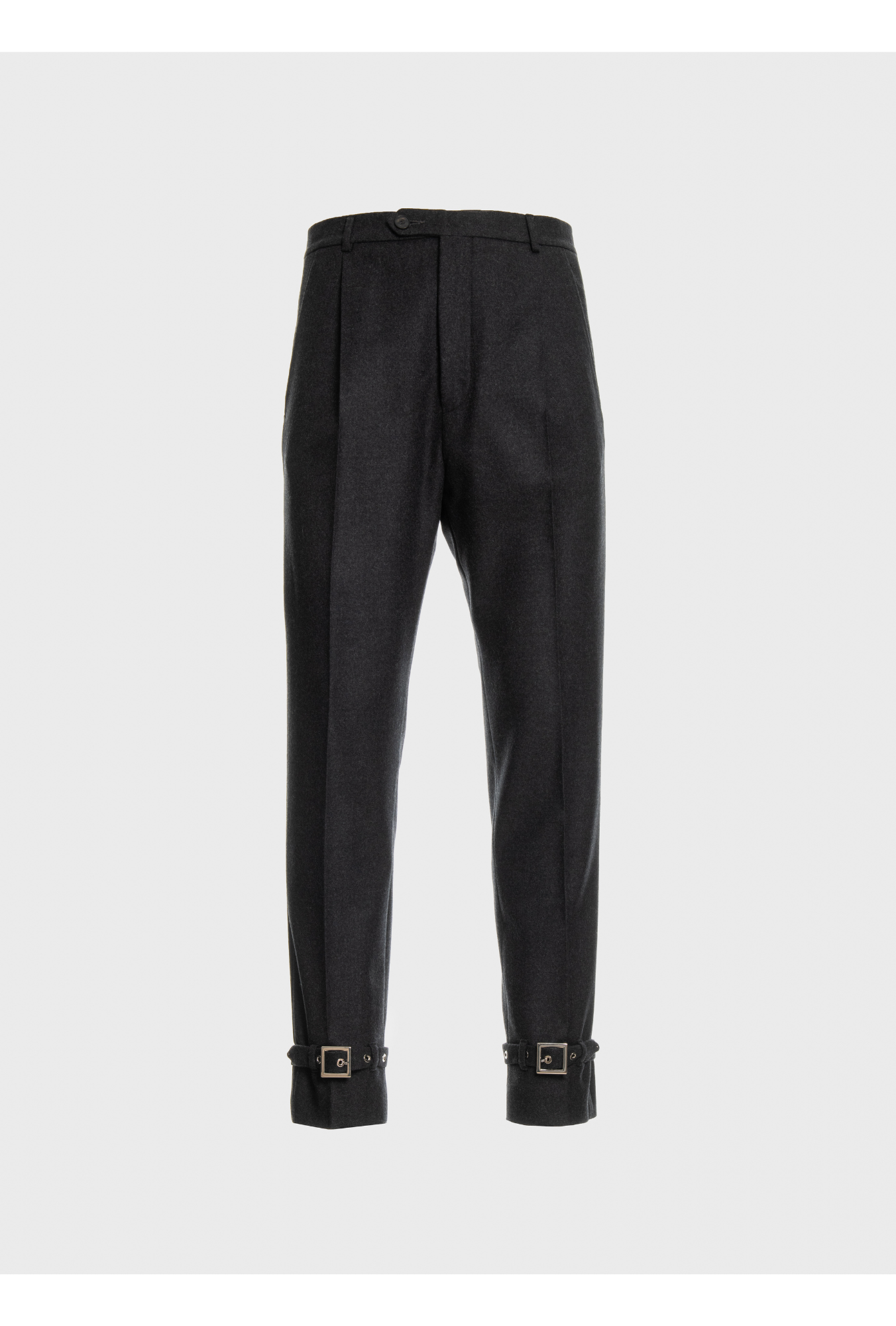 Classic pant with high waste and strips flannel
