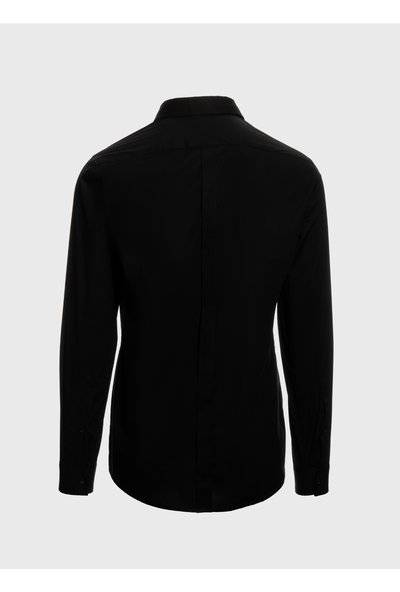 Classic shirt with front vertical zips