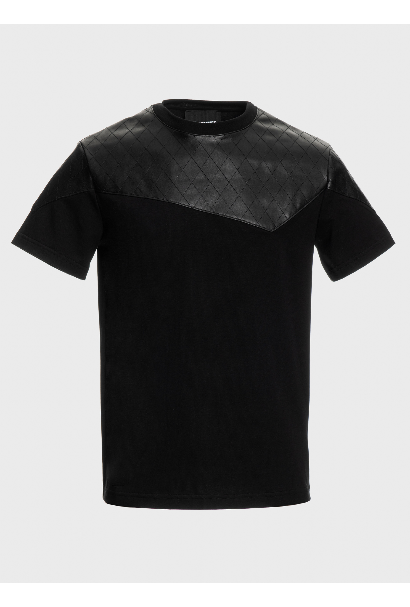 Padded faux leather details