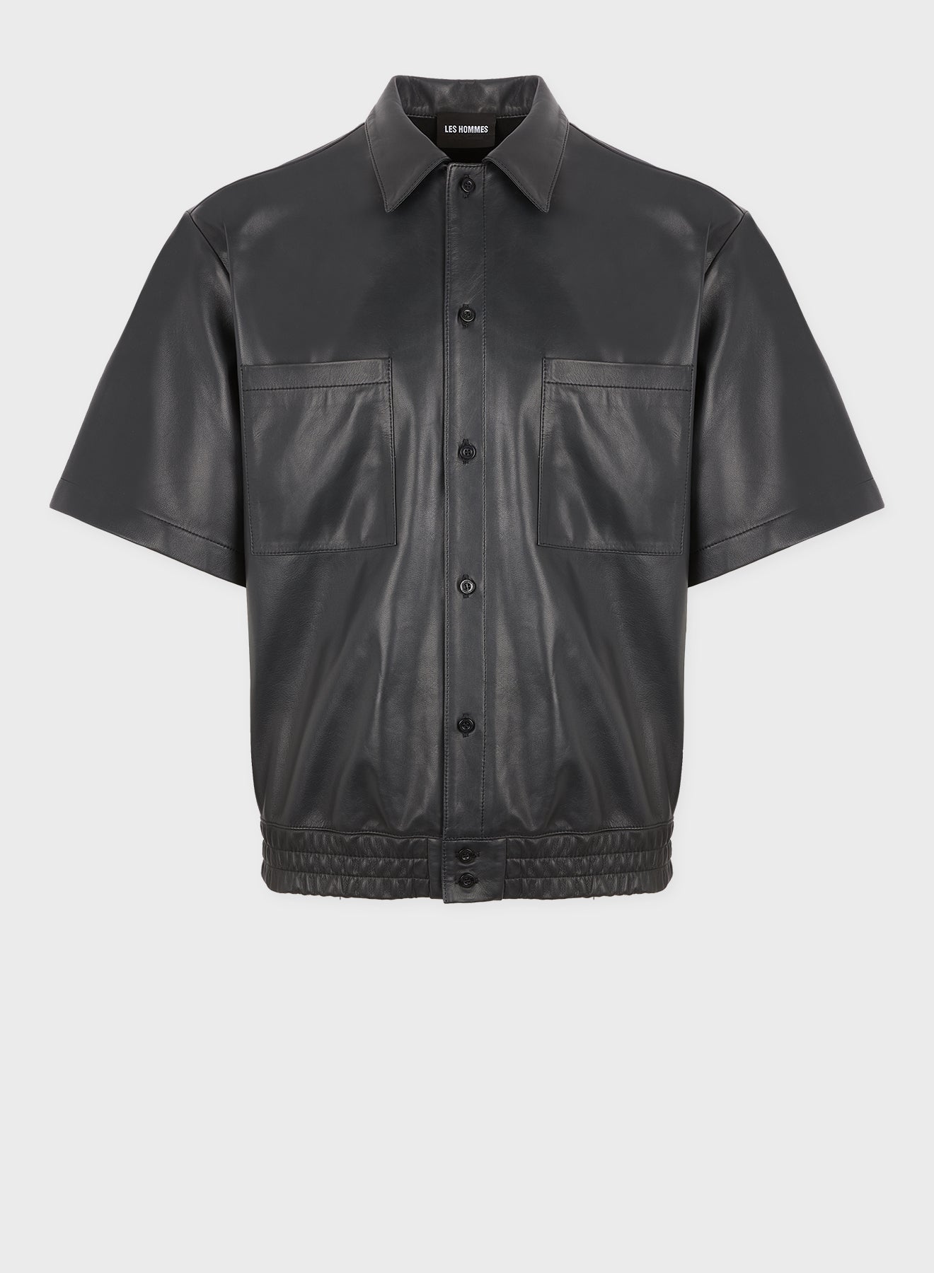 LIGHT LEATHER BOWLING SHIRT
