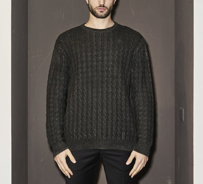 LHB2523003  Roundneck Rubber Sweater