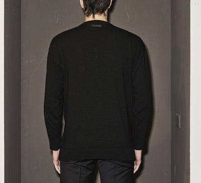 LHB2523009  Roundneck Velvet Band Sweater