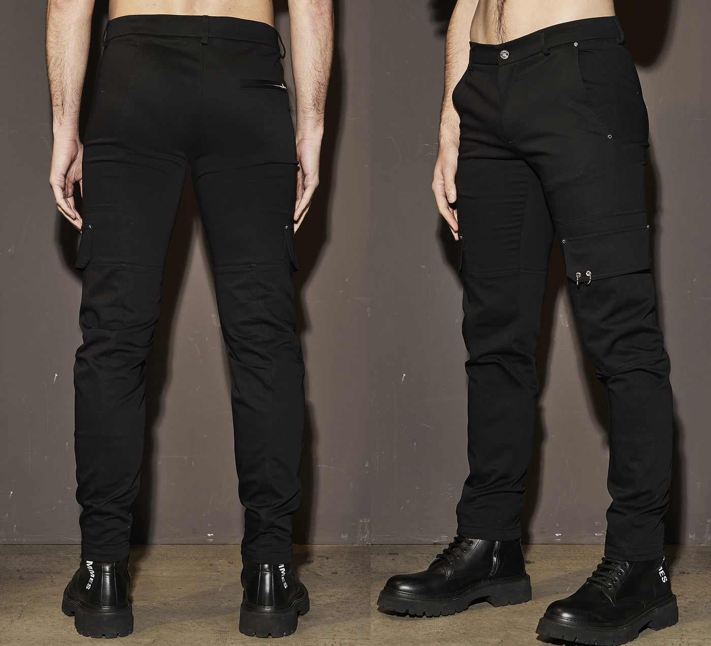 LHB2526008  Cotton Pants with Piercing Pockets