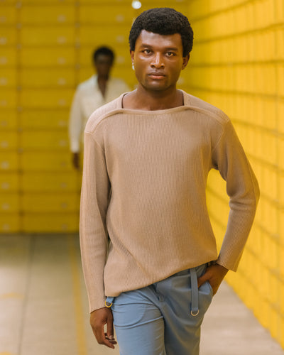 RIBBED PULLOVER